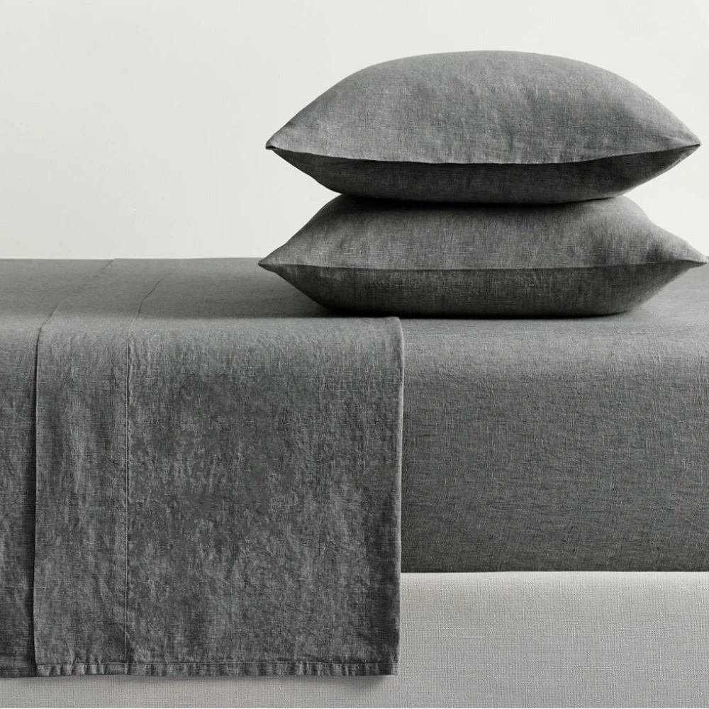Pottery Barn Belgian flax linen flat sheet